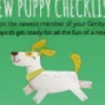 new puppy check list congratulations