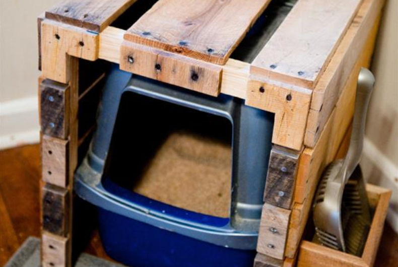 pallet litter box